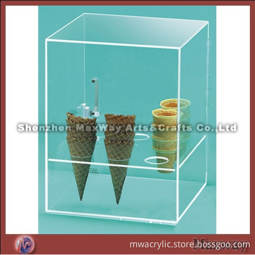 Clear High Grade Cubic Acrylic/Perspex Ice Cream Display Box